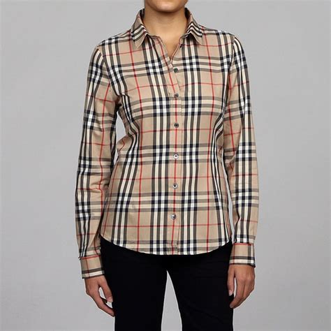 women's burberry blouse|burberry shirt women sale clearance.